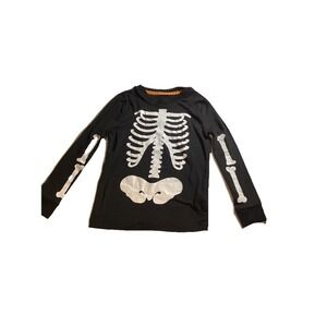 Celebrate Halloween 5T Skeleton Long Sleeved Unisex Kids Top Super Soft